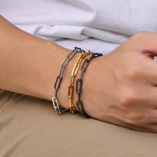Wholesale Stainless Steel 5MM Paperclip Link Bracelets