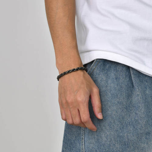 Wholesale Stainless Steel Men Rope Chain Bracelet