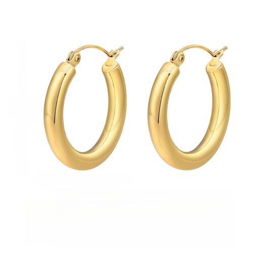Wholesale Stainless Steel Tube Hoop Earrings