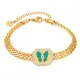 Wholesale Stainless Steel Mesh Chain Butterfly Bracelet