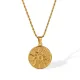 Wholesale Stainless Steel Sun Coin Necklace