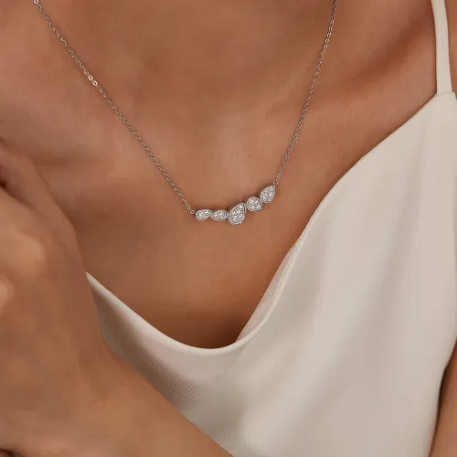 Wholesale Stainless Steel Teardrop Chain Necklace