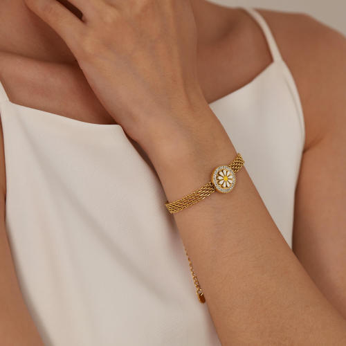 Wholesale Stainless Steel Daisy Watch Strap Bracelet