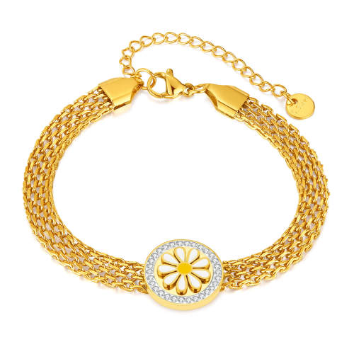 Wholesale Stainless Steel Daisy Watch Strap Bracelet