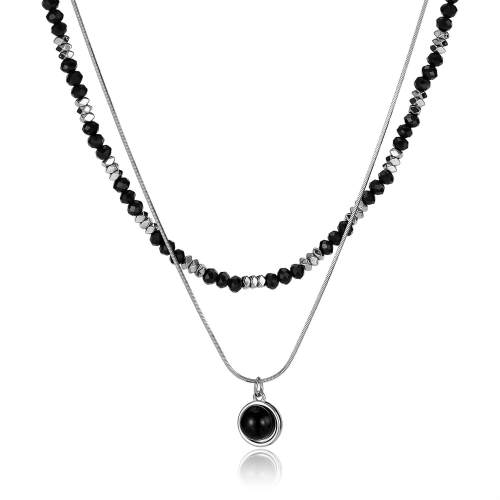 Wholesale Stainless Steel Double Layered Necklace