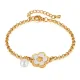 Wholesale Stainless Steel Mother of Pearl Flower Bracelet