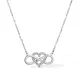 Wholesale Stainless Steel Interlocking Infinity Heart Pendant