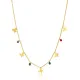 Wholesale Stainless Steel Simple Multi Butterfly Necklace