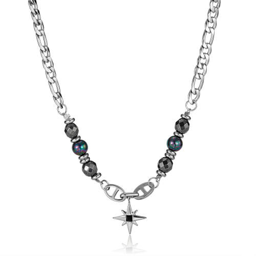 Wholesale Stainless Steel Black Hematite Chain Necklace