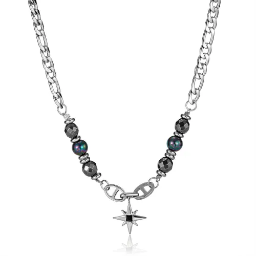 Wholesale Stainless Steel Black Hematite Chain Necklace