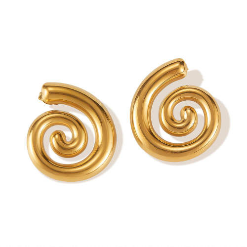 Wholesale Stainless Steel Chunky Swirl Stud Earrings