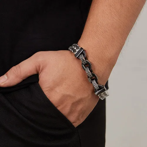 Wholesale Stainless Steel Gear Men's Bracelet