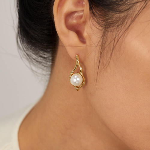Wholesale Stainless Steel Pearl Earrings