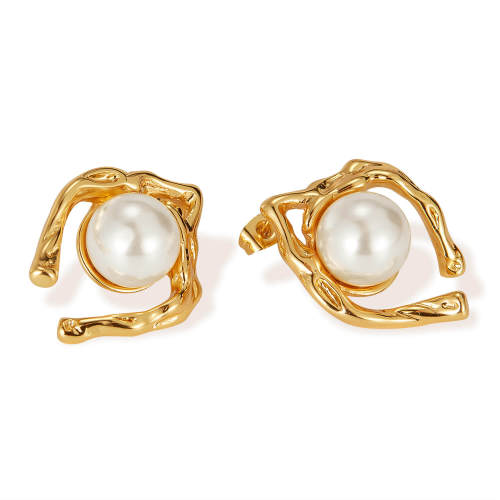 Wholesale Stainless Steel Women Earring with Pearl