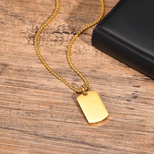 Wholesale Stainless Steel High Polished Personalised Dog Tag Pendant