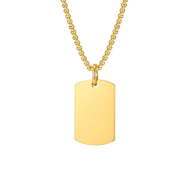 Wholesale Stainless Steel High Polished Personalised Dog Tag Pendant