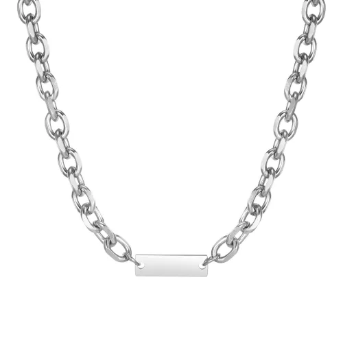 Wholesale Stainless Steel Mens Engravable Bar Necklace