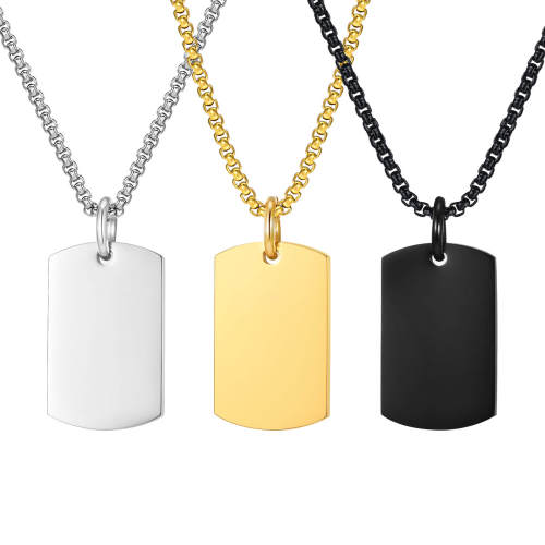 Wholesale Stainless Steel High Polished Personalised Dog Tag Pendant