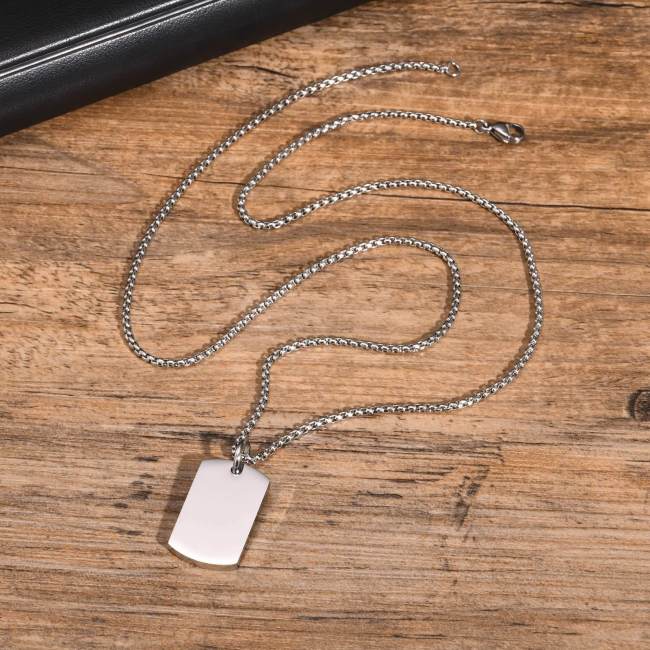 Wholesale Stainless Steel High Polished Personalised Dog Tag Pendant