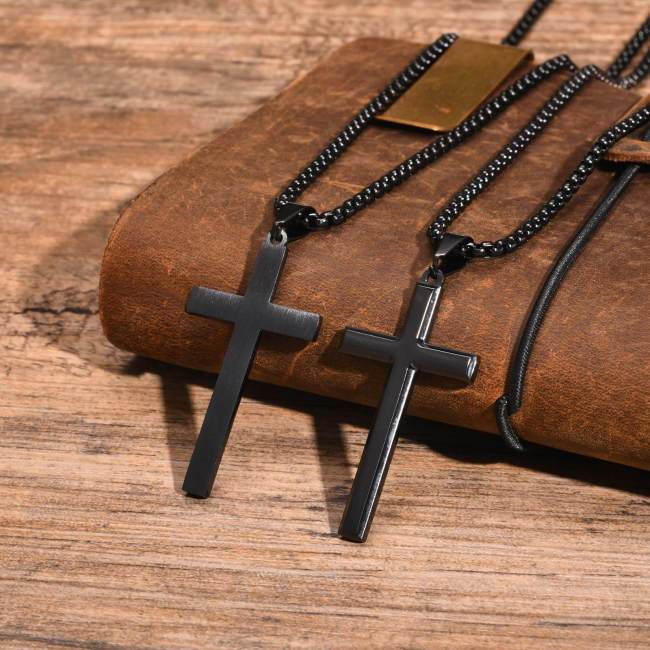 Wholesale Stainless Steel Glossy Cross Pendant