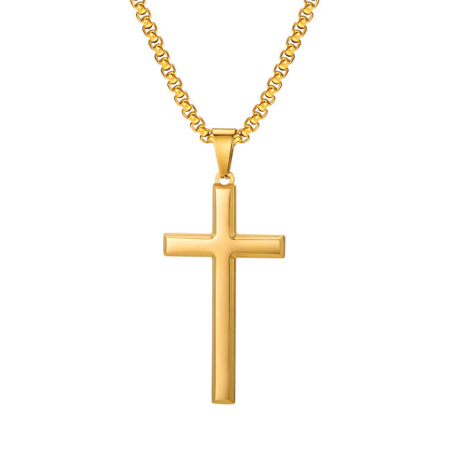 Wholesale Stainless Steel Glossy Cross Pendant