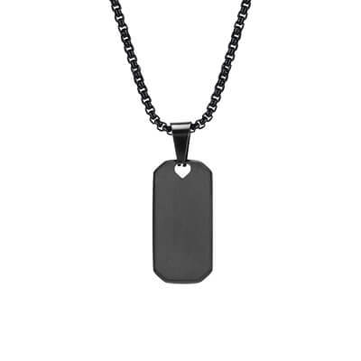 Wholesale Stainless Steel Mens Engravable Dog Tag Necklace