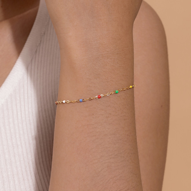Wholesale Stainless Steel Millet Bead Bracelet