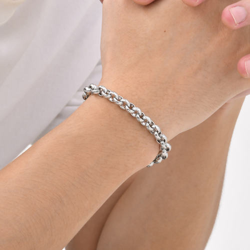 Wholesale Stainless Steel Mens Rolo Chain Bracelet