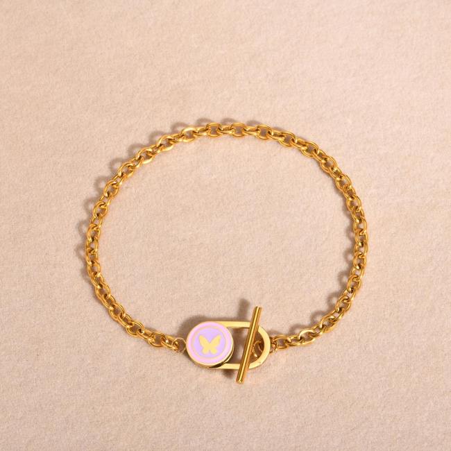 Wholesale Stainless Steel Fashion T-bar Bracelet