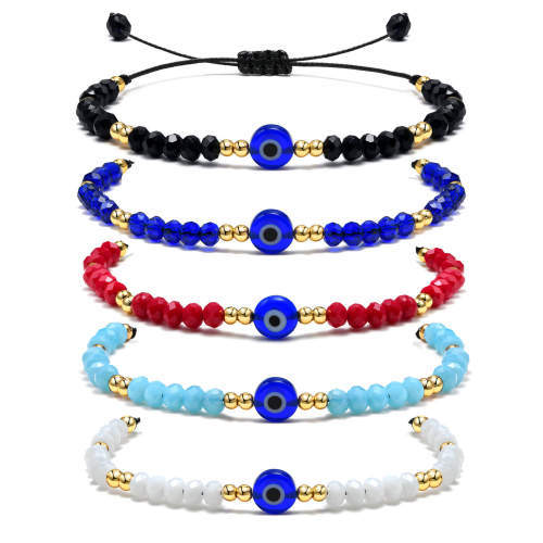 Wholesale Devil's Eye Color Beads Bracelet
