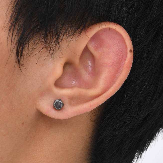 Wholesale Stainless Steel Vintage Geometric Stud Earrings