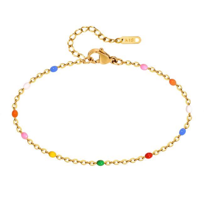 Wholesale Stainless Steel Millet Bead Bracelet