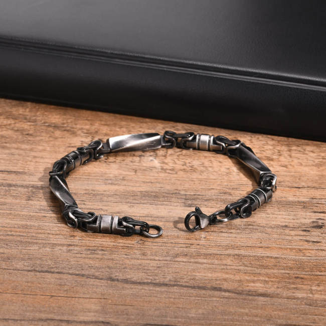 Wholesale Stainless Steel Unique Byzantine Bracelet