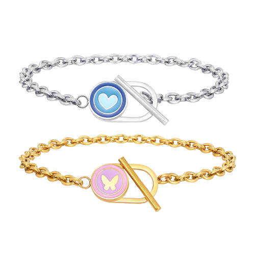 Wholesale Stainless Steel Fashion T-bar Bracelet