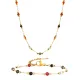 Wholesale Stainless Steel Natural Stone Anklet Necklace