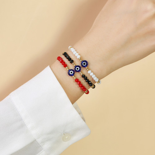 Wholesale Devil's Eye Color Beads Bracelet