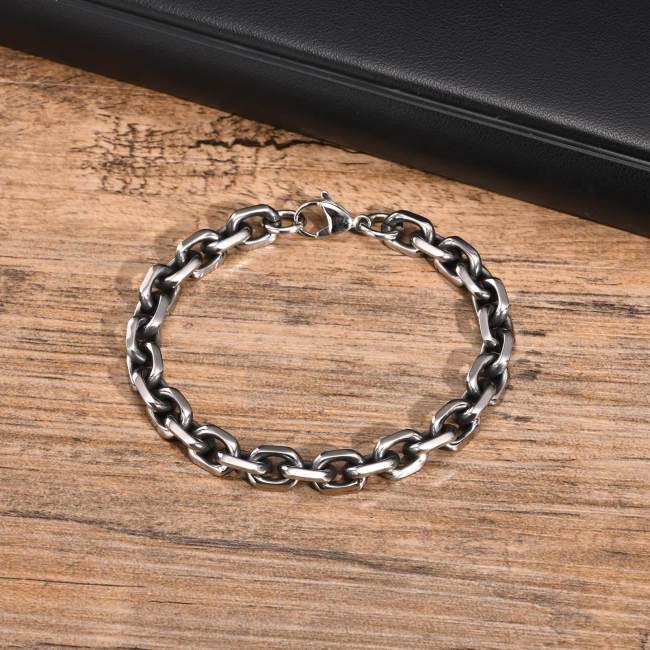 Wholesale Stainless Steel Mens Chunky Link Bracelet