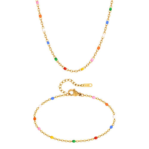 Wholesale Stainless Steel Millet Bead Bracelet