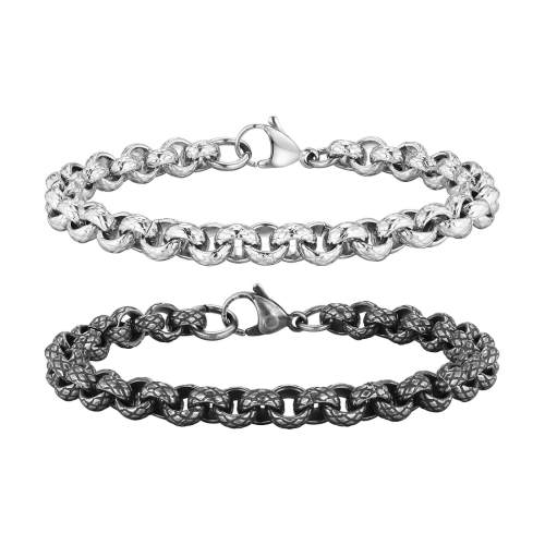 Wholesale Stainless Steel Mens Rolo Chain Bracelet