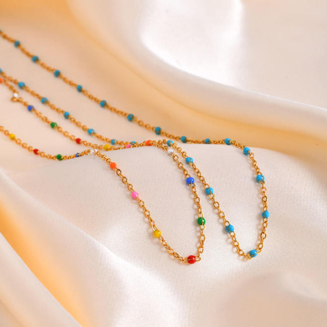 Wholesale Stainless Steel Millet Bead Bracelet