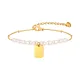 Wholesale Stainless Steel Imitation Pearl Engravable Bracelet