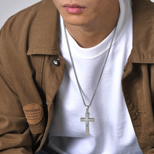 Wholesale Stainless Steel Triple Cross Pendant