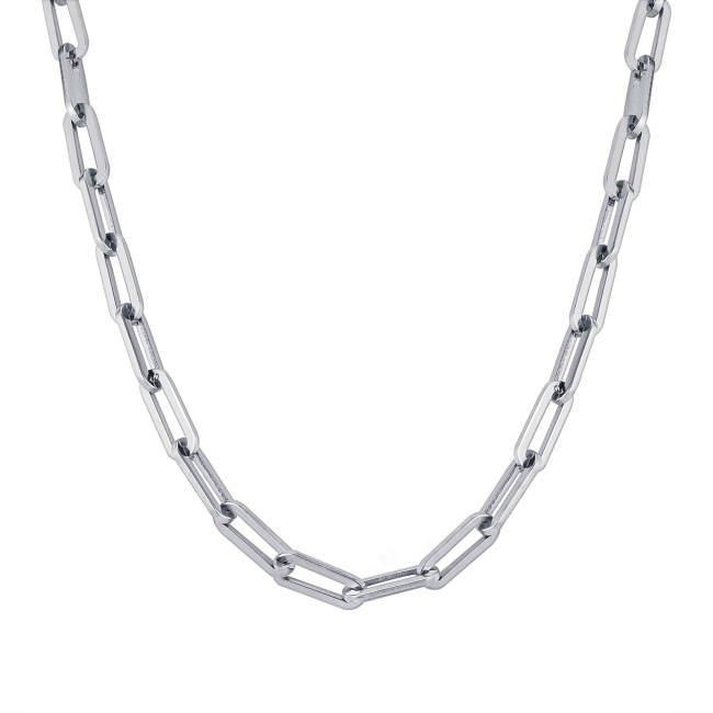 Wholesale Stainless Steel Chunky Paperclip Chain Necklace