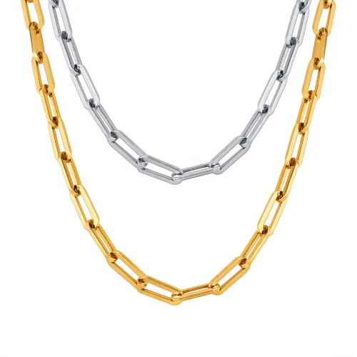 Wholesale Stainless Steel Chunky Paperclip Chain Necklace