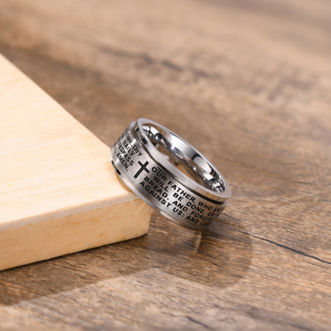 Wholesale Stainless Steel Rotatable Cross Ring