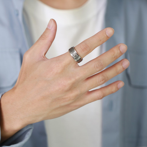 Wholesale Stainless Steel Rotatable Cross Ring