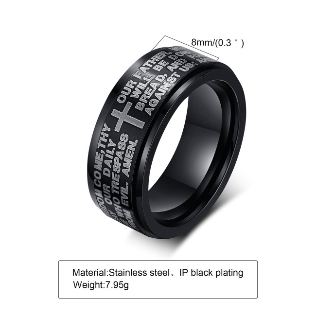 Wholesale Stainless Steel Rotatable Cross Ring