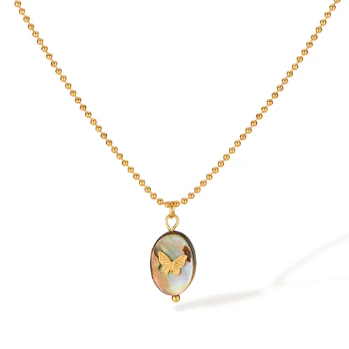 Wholesale Stainless Steel Butterfly Pendant Necklace