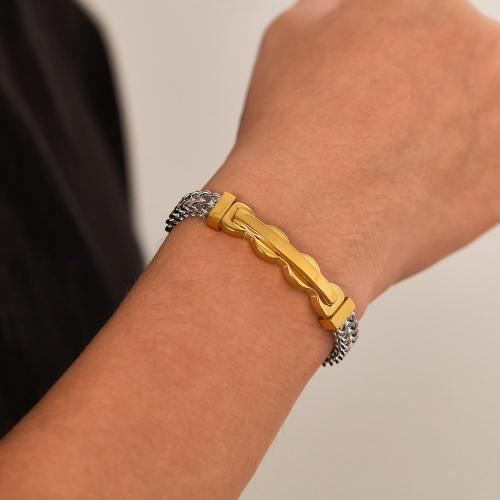 Wholesale Stainless Steel Personalized Double Franco Chain Bracelet