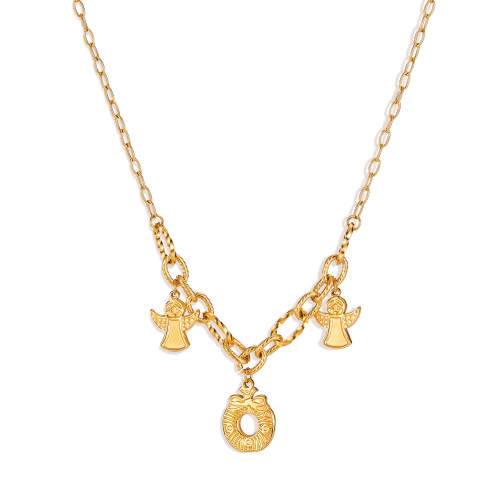 Wholesale Stainless Steel Cherub Necklace